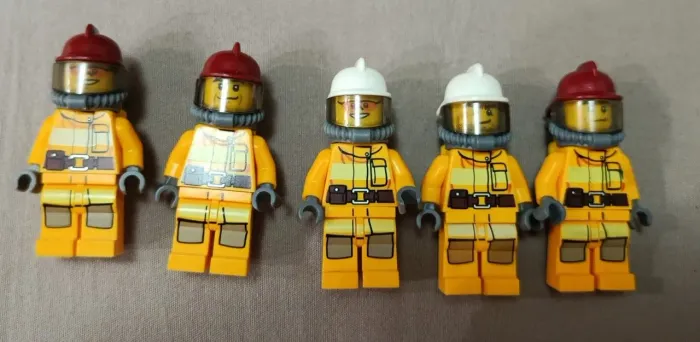 Lote Minifiguras Lego Bombeiros Originais