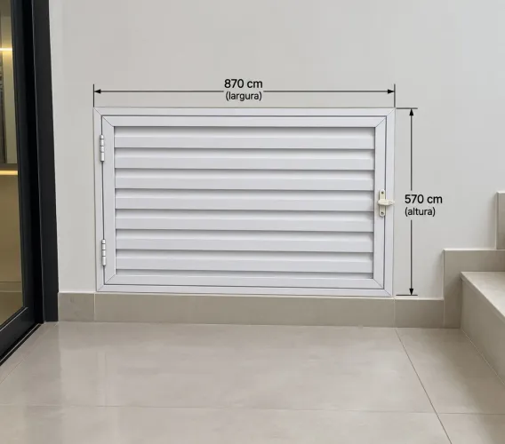 Porta de alumínio branca nova c/ instalação inclusa