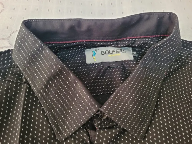 Camisa masculina manga longa preta- nova- tamanho 08