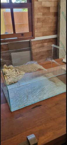 Aquaterrário pequeno