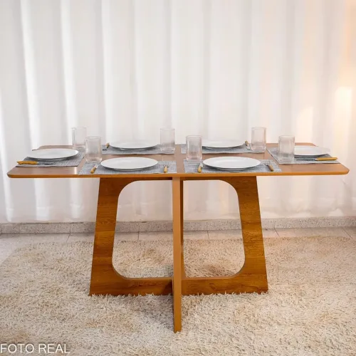 Mesa de Jantar Dubai 160x80 Tampo Londres- Entrega Rápida