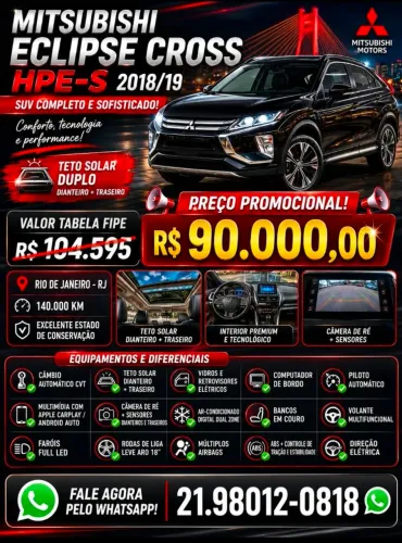 Mitsubishi Eclipse Cross HPE-S 1.5 16V 165cv Aut. 2019