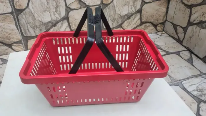 Kit 4 Cesta Cestinha Plastica De Supermercado 16l Loja, pouco usado
