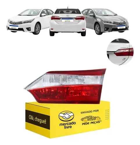 Lanterna Sinaleira Tampa Corolla Xei 2015 2016 2017 C/led Ld Direito/passageiro Cristal