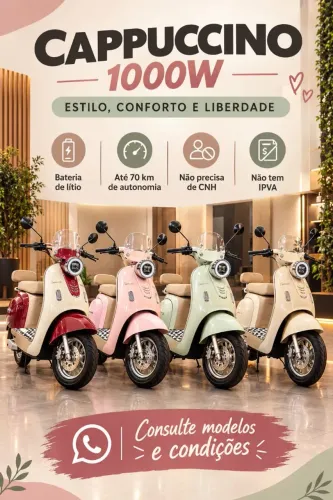 Scooter Cappuccino todas as cores 1000w