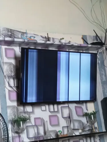 Smart TV com defeito na tela