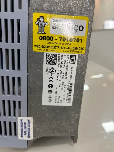 Inversor de frequência weg cfw08 6.5a 380v