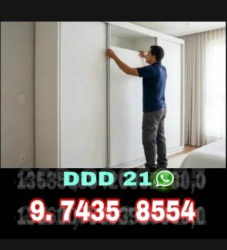 Montador de móveis com montagem segura de guarda-roupas, armários, closet e cômodas
