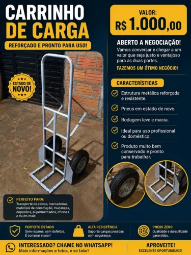 Carrinho para descarregar