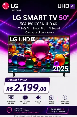 TV LG 50 POLEGADAS NOVA COM GARANTIA