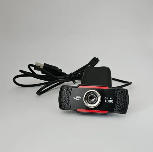 Webcam C3Tech WB-100BK Full HD 1080p c/ Microfone - Impecável