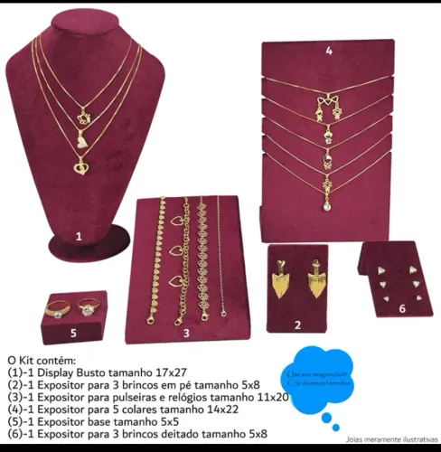 Kit expositor de joias