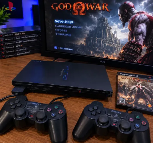 PS2 slim com garantia