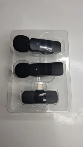 Microfone Sem Fio BOYA BY-V20 USB-C Duplo 2.4GHz