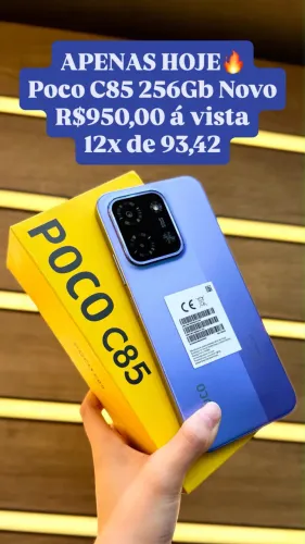 ?POCO C85 256GB NOVO LACRADO?