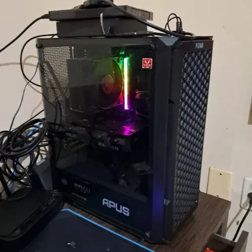 PC Gamer Ryzen 5 5600 + RX 6600 8GB + 16GB RGB | Roda tudo em 1080p Ultra