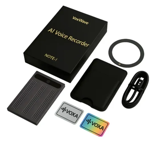 Gravador De Voz Voxa 64gb Com Ia Chatgpt Similar Plaud Note