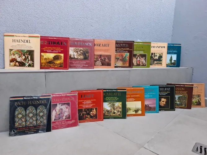 Discos de vinil mestres da música 