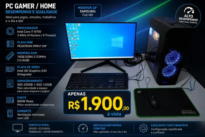 Computador intel I7 6 geração