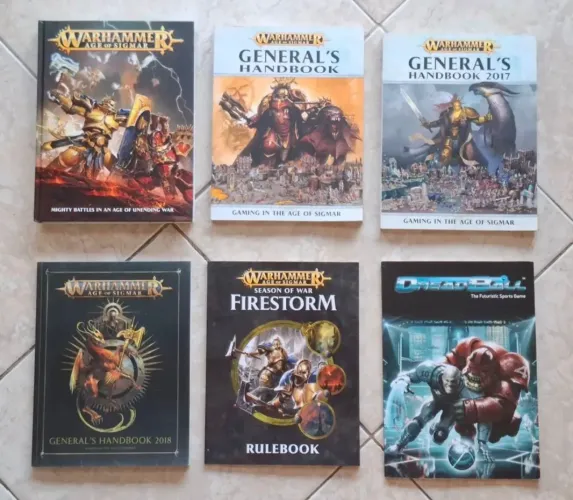 Livro Warhammer Age of Sigmar RPG e Mais 5 Publicações