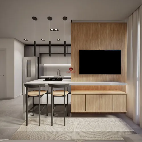 Apartamento à venda com 3 quartos, sendo 1 suíte no Carmem Residence, na Pedra Branca, em