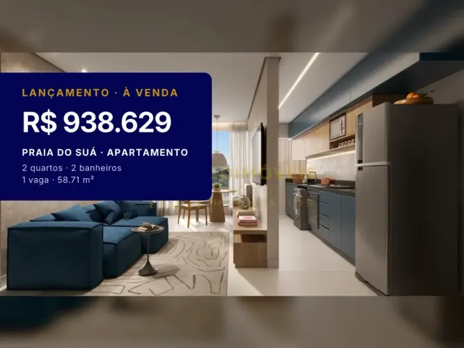 Sensacional: Apartamento de 2 Quartos na Praia do Suá com Infraestrutura Completa