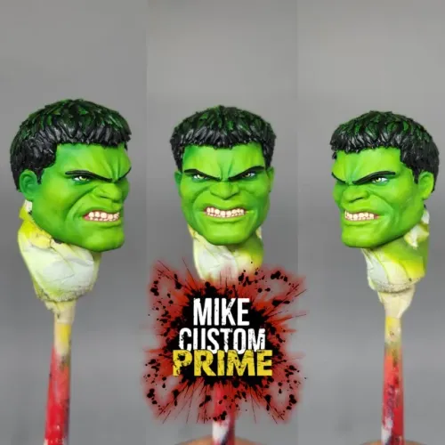 HULK HEAD CUSTOM VERSÃO 2003 PARA MARVEL LEGENDS ( PADRÃO HULK MAX)