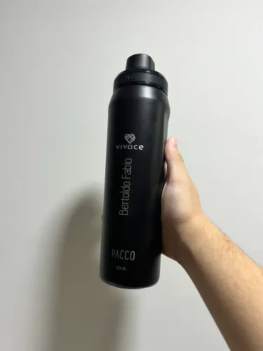 GARRAFA TÉRMICA PACCO 650ML (FALHA NA PERSONALIZAÇÃO)