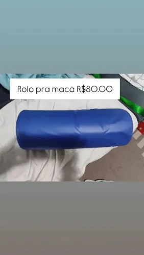 Rolo e travesseiro pra maca