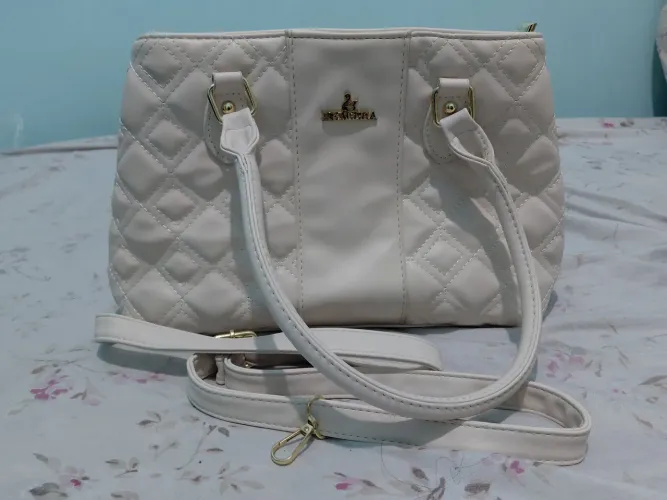 Bolsa Feminina Branca - Tamanho Médio