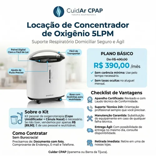 Concentrador de oxigênio  domiciliar 