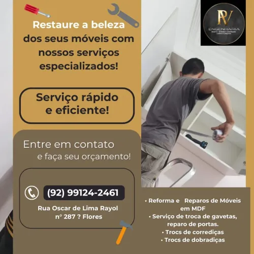 Confecção Reparos e Manutenção de móveis planejados 