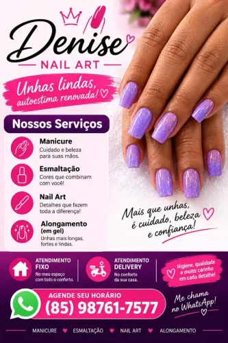 ? Manicure e Unhas Decoradas | Nail Art com Atendimento Delivery - Denise Nail Art ?<br>