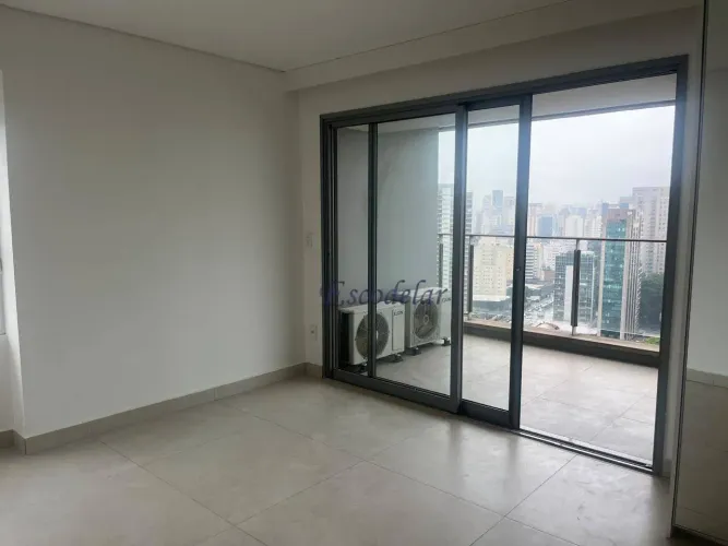 Apartamento com varanda ,1 suite para alugar, 104 m² , 2 vagas,- Vila Nova Conceição - pró