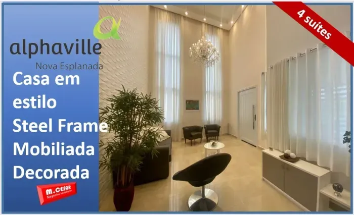 Casa a venda, Alphaville Esplanada 1, 340 m² de área construída, 4 suites, São Paulo