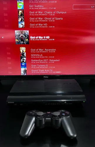 Ps3 Super Slim Lotado De Jogos Tunado - Envio pela olx 