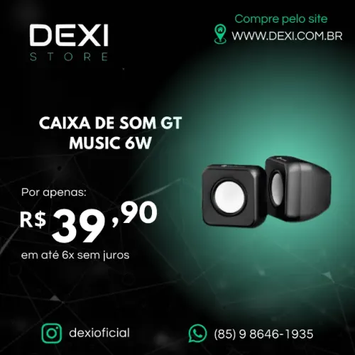 CAIXA DE SOM GT MUSIC 6W