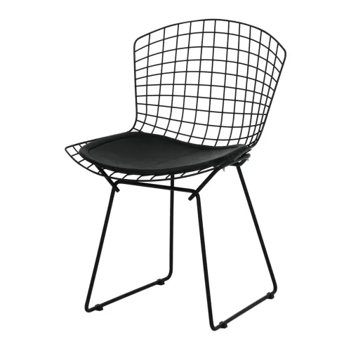 Cadeira Bertoia aramado Preto para cozinha