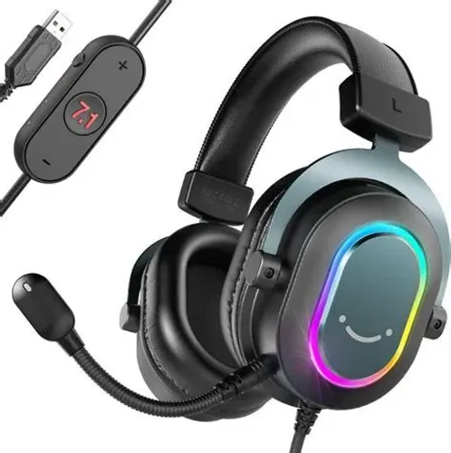 Headset Gamer Fifine H6, 7.1 Surround, Drivers de 50mm