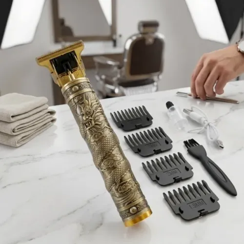 Barbeador e Cortador de Cabelo e Barba Profissional com Visor LCD U-1533-Xsp