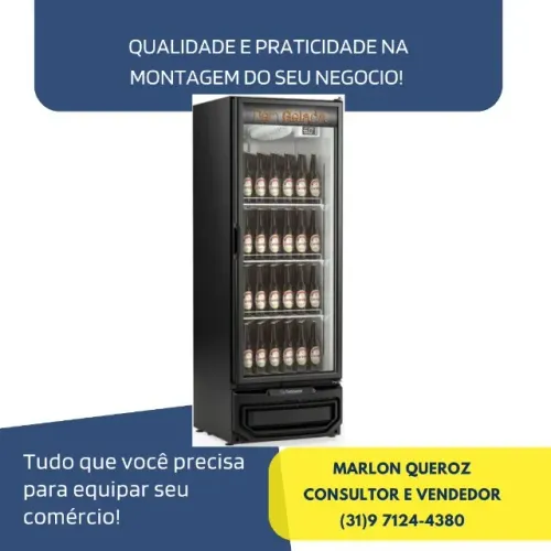 Cervejeira Porta de Vidro 410L Gelopar
