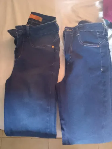 2 calças jeans novas 36 feminino