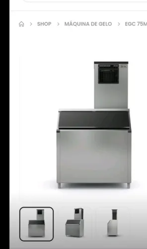 Vendo máquina de fazer gelo valor 12000