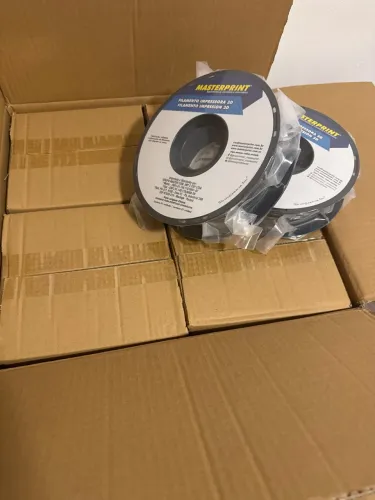 Filamento impressao 3D Masterprint na cor preto PETG
