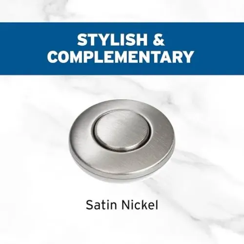 insinkerator - botão de acionamento níquel escovado