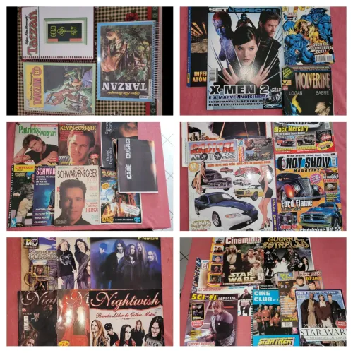 Varios posteres e revistas raras Star Wars, Kevim Koster, Patrick.. Cada foto 50,00