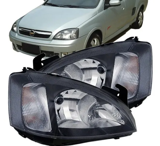 Farol corsa montana mascara negra 2003 2004 2005 2006 2007