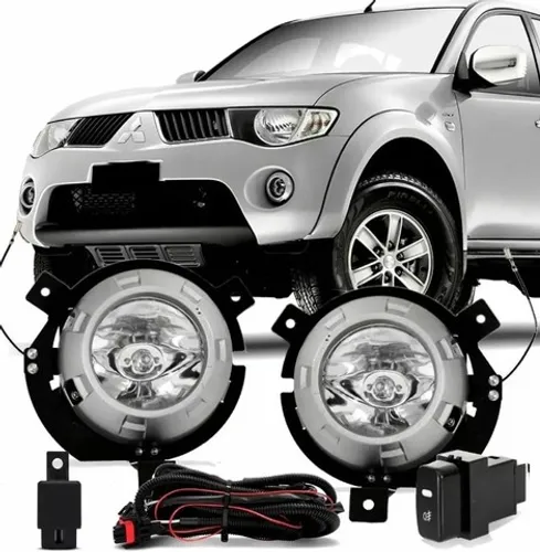 Kit farol de milha L200 Triton 08 09 10