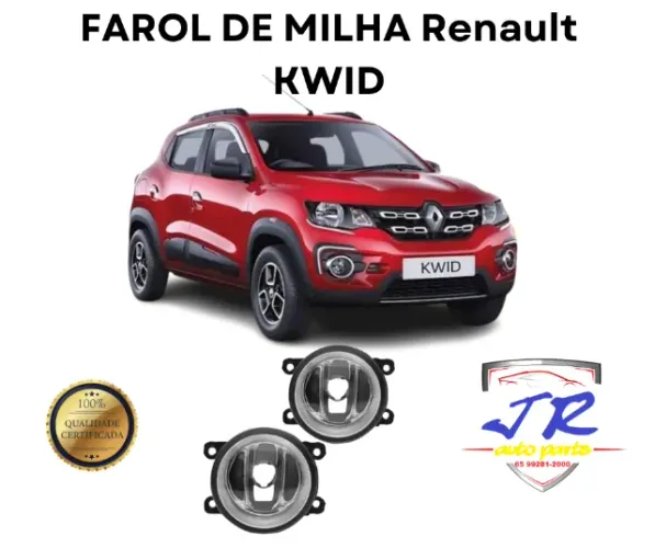 Par Farol Milha Renault Kwid 2019