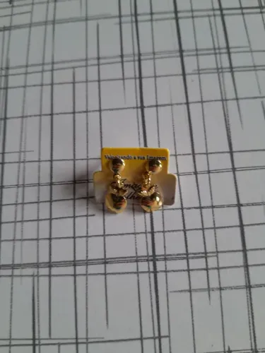Par de brincos da moda maçãs de ouro sexys elegantes